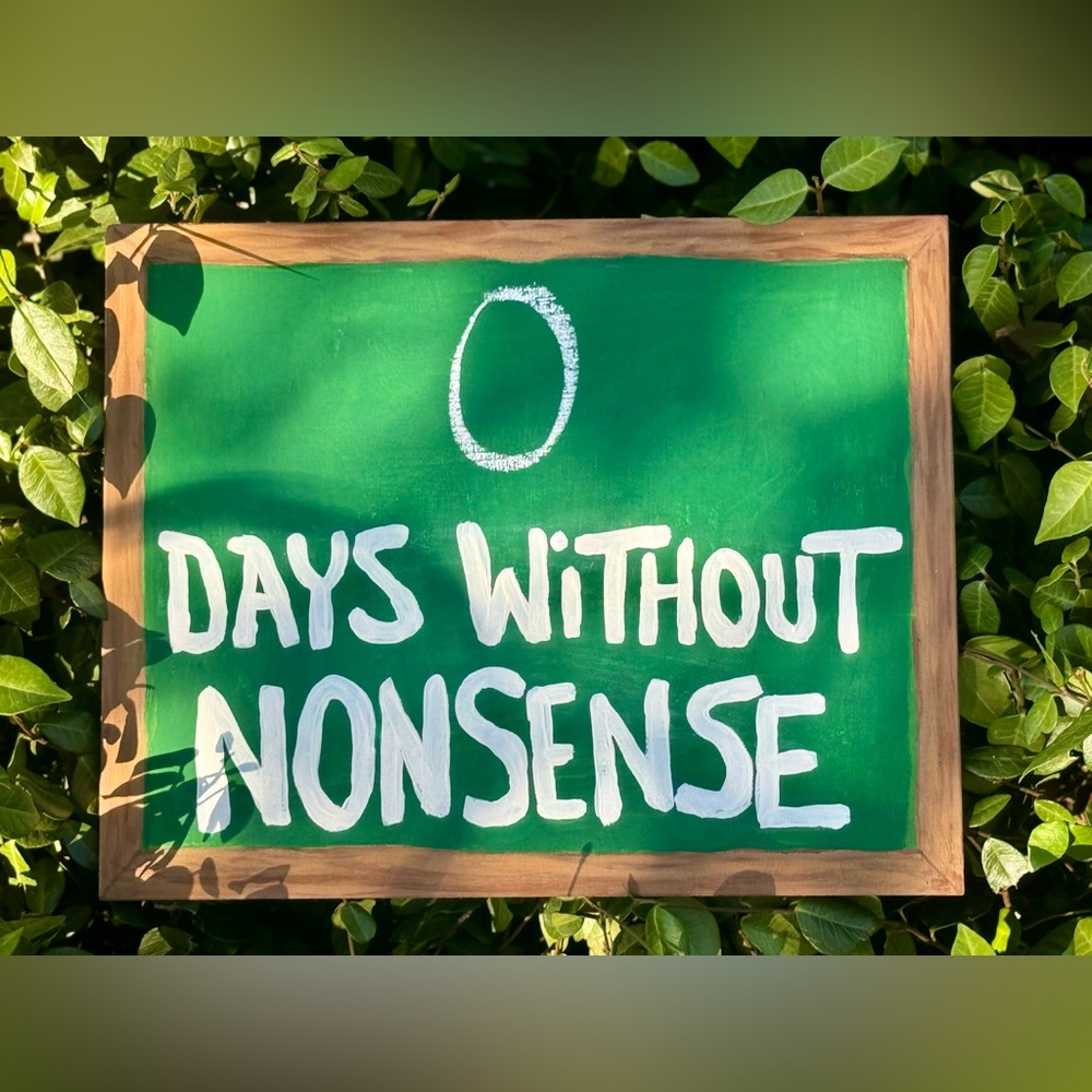 Days Without Nonsense SpongeBob Painting Wall Art Room Decor Gift Friend Child